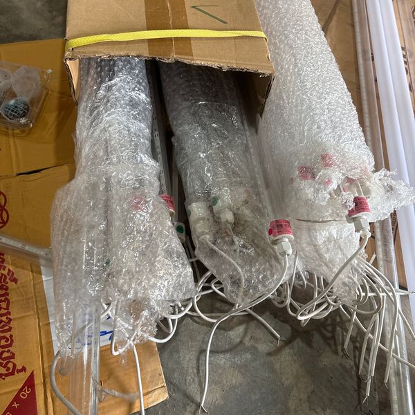 หลอดไฟ LED 12V  Green ใส 120cm