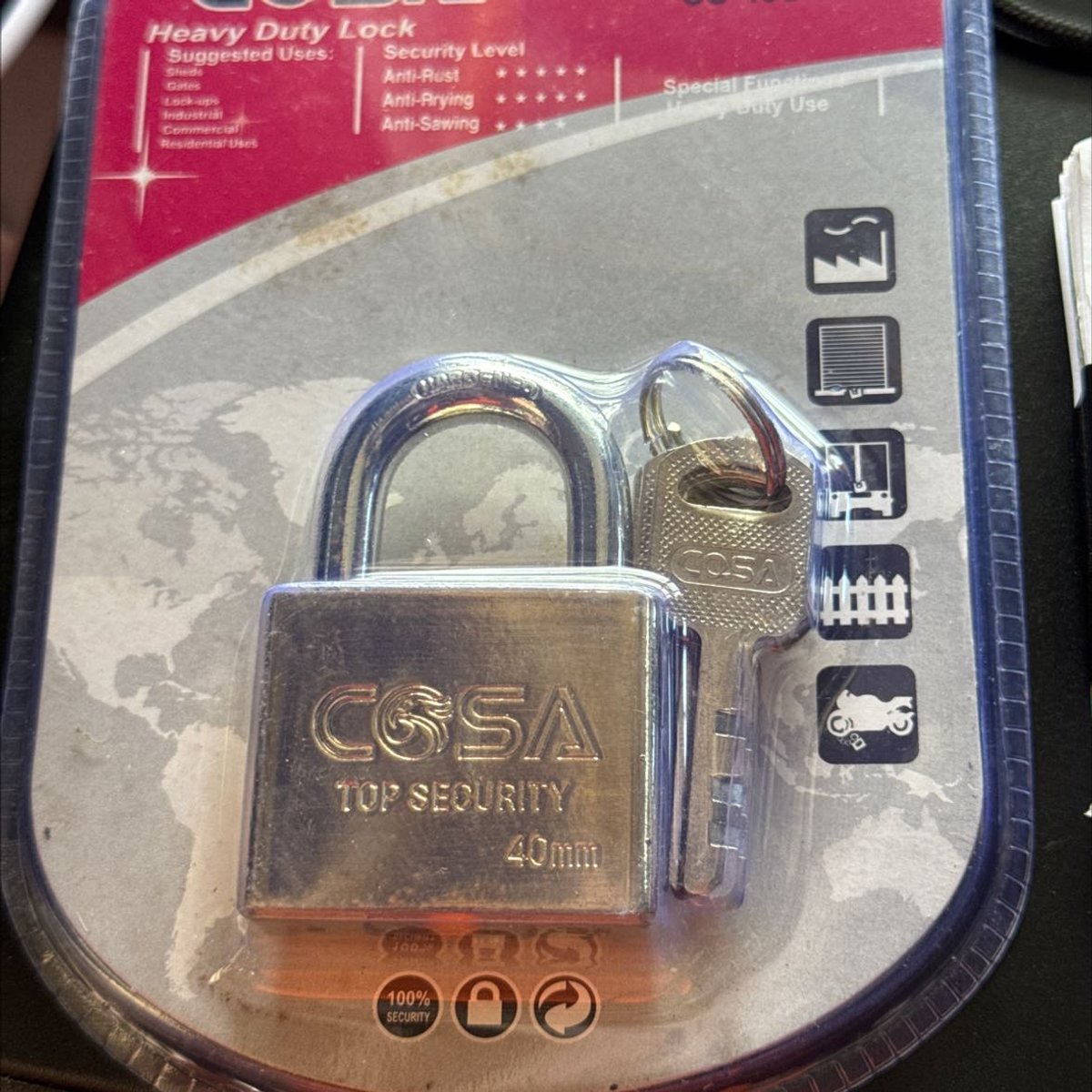 กุญแจ CS-40S-G COSA