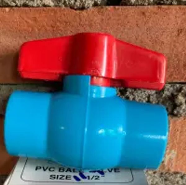บอลวาล์ว PVC  1.1/2" THAIFENG ( ไม่มีเกลียว )