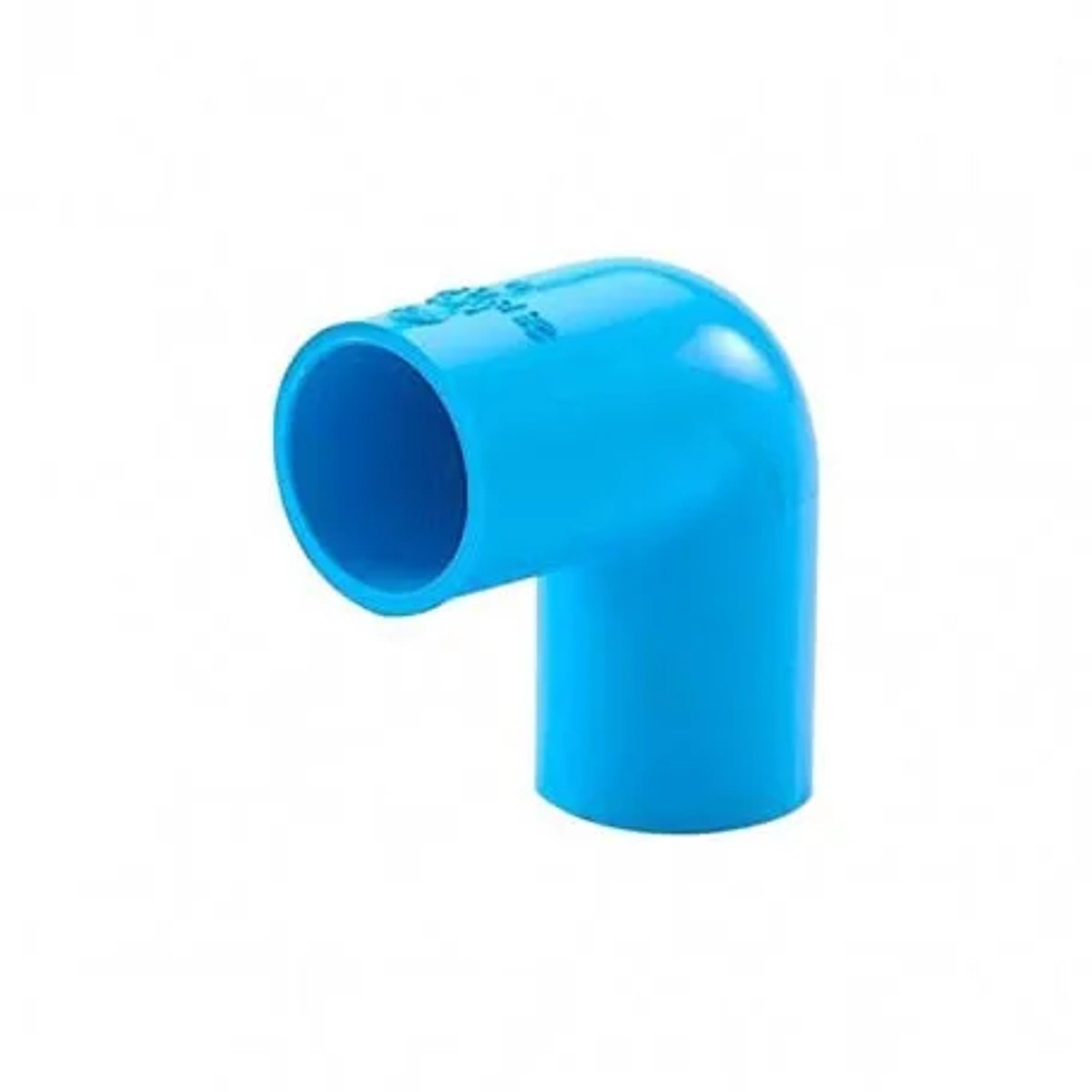 ข้องอ 1" หนา 90° PVC สีฟ้า