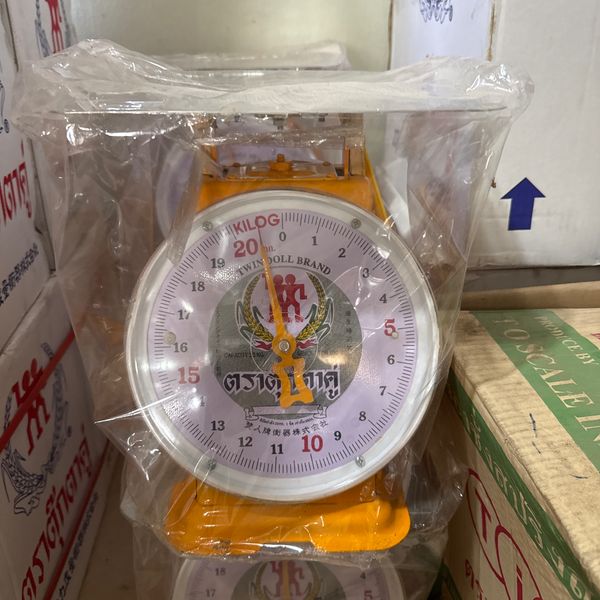 เครื่องชั่ง ตรา ตุ๊กตาคู่ จานแบน 20 kg