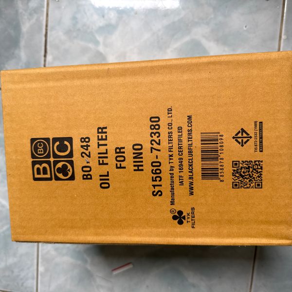 กรองน้ำมัน HINO ตราBC  BO-248(S1560-72380)