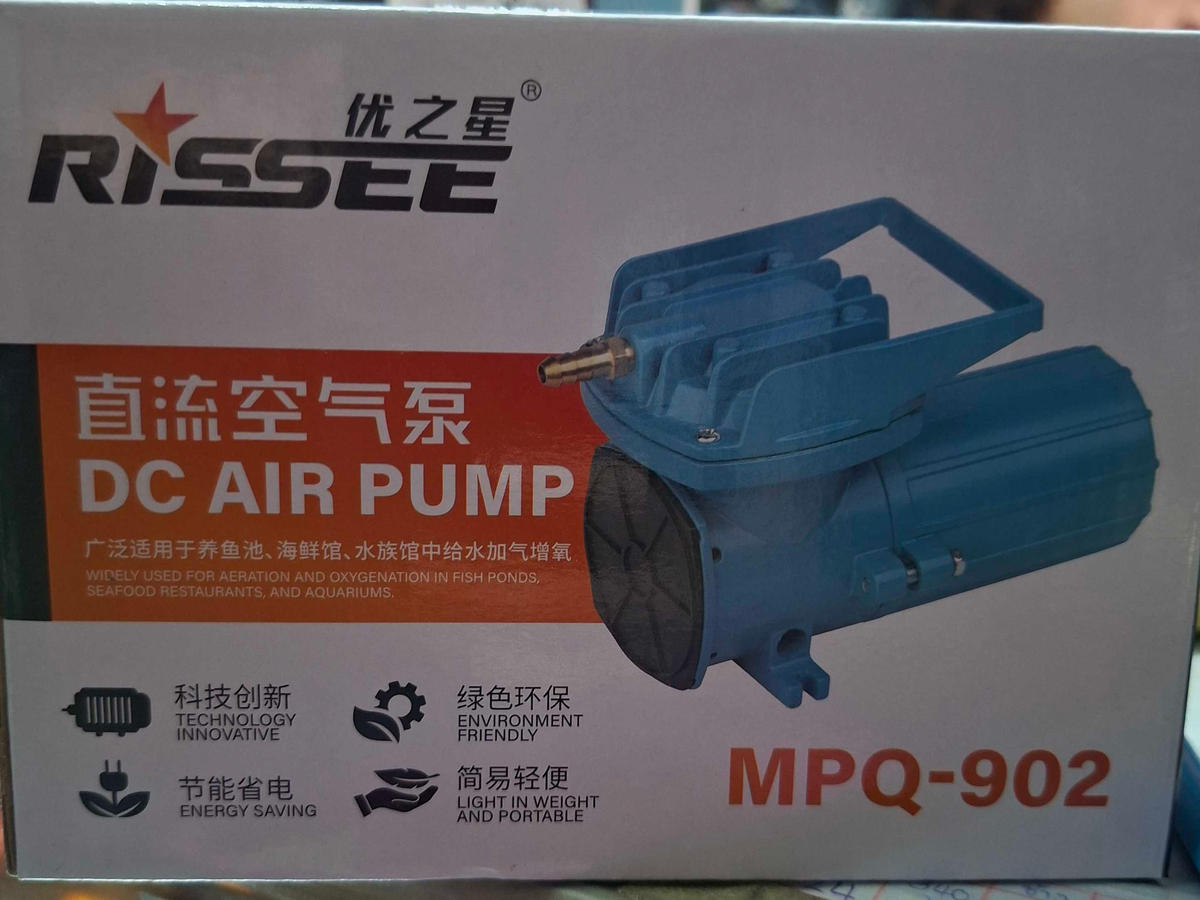 ปั๊มลมลูกสูบ 12V18W RISSEE MPQ-902