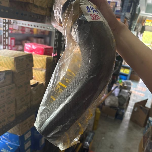ท่อยางดำสั้นด้ายถัก 2.1/4“