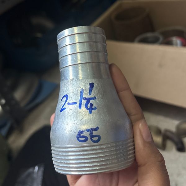 แป๊บสวมยางลด 2*1.1/4" เหล็ก