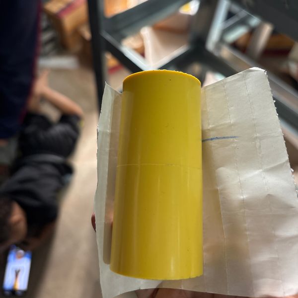 ข้อต่อตรง 1" PVC สีเหลือง