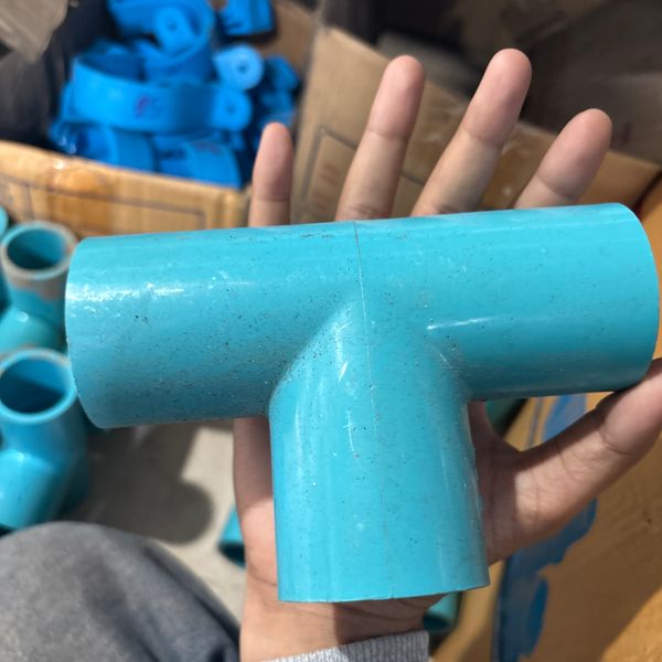 สามทาง 1.1/4" PVC หนา สีฟ้า