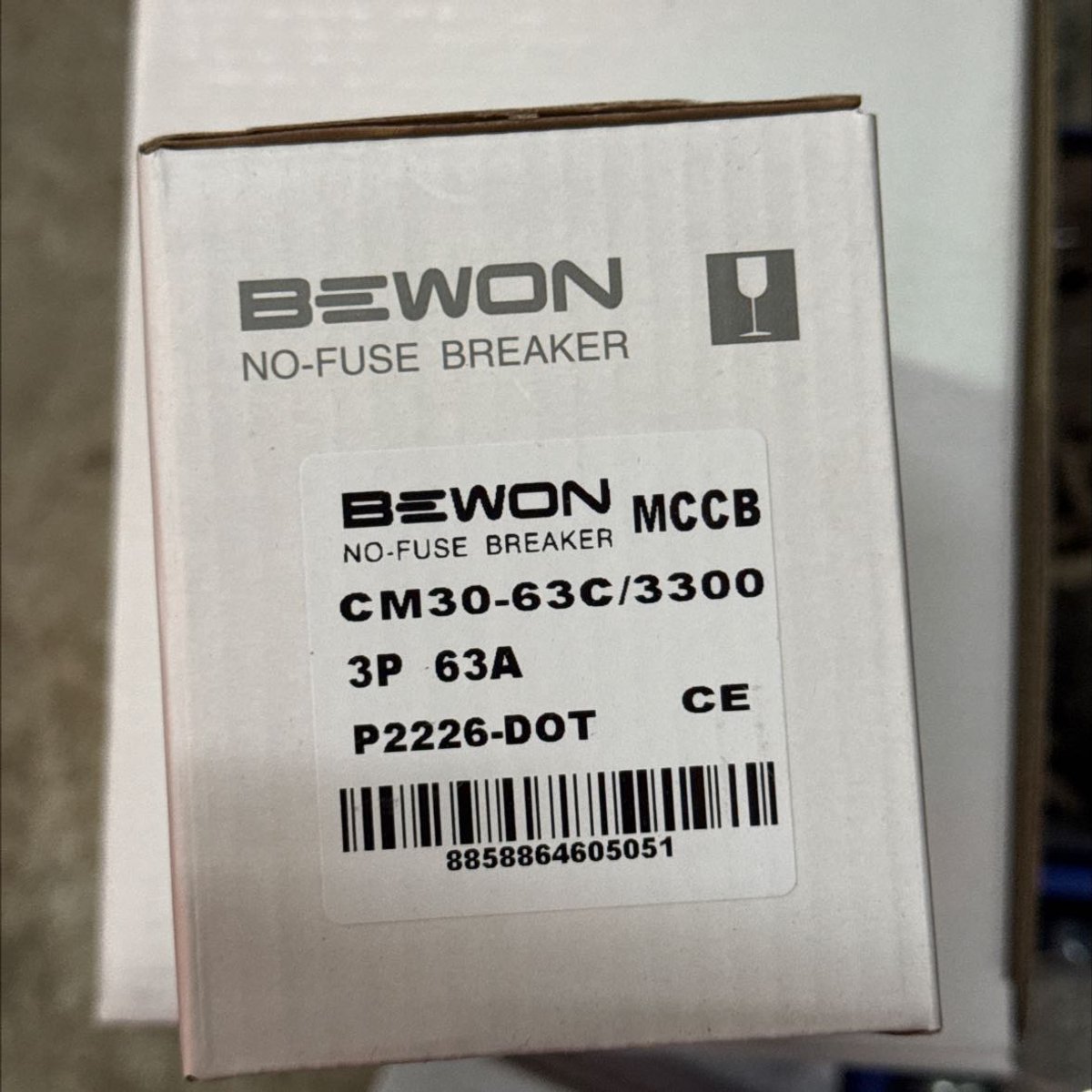 เบรกเกอร์MCCB CM30-63C 3P63A(30) BEWON