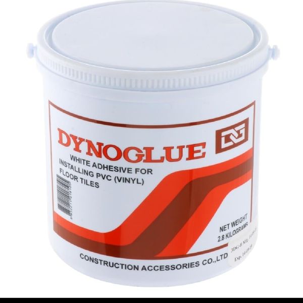 กาวขาวปูกระเบื้องยาง  Dynoglue ชนิดแห้งตัวช้า ปริมาณ 2.80 กก.