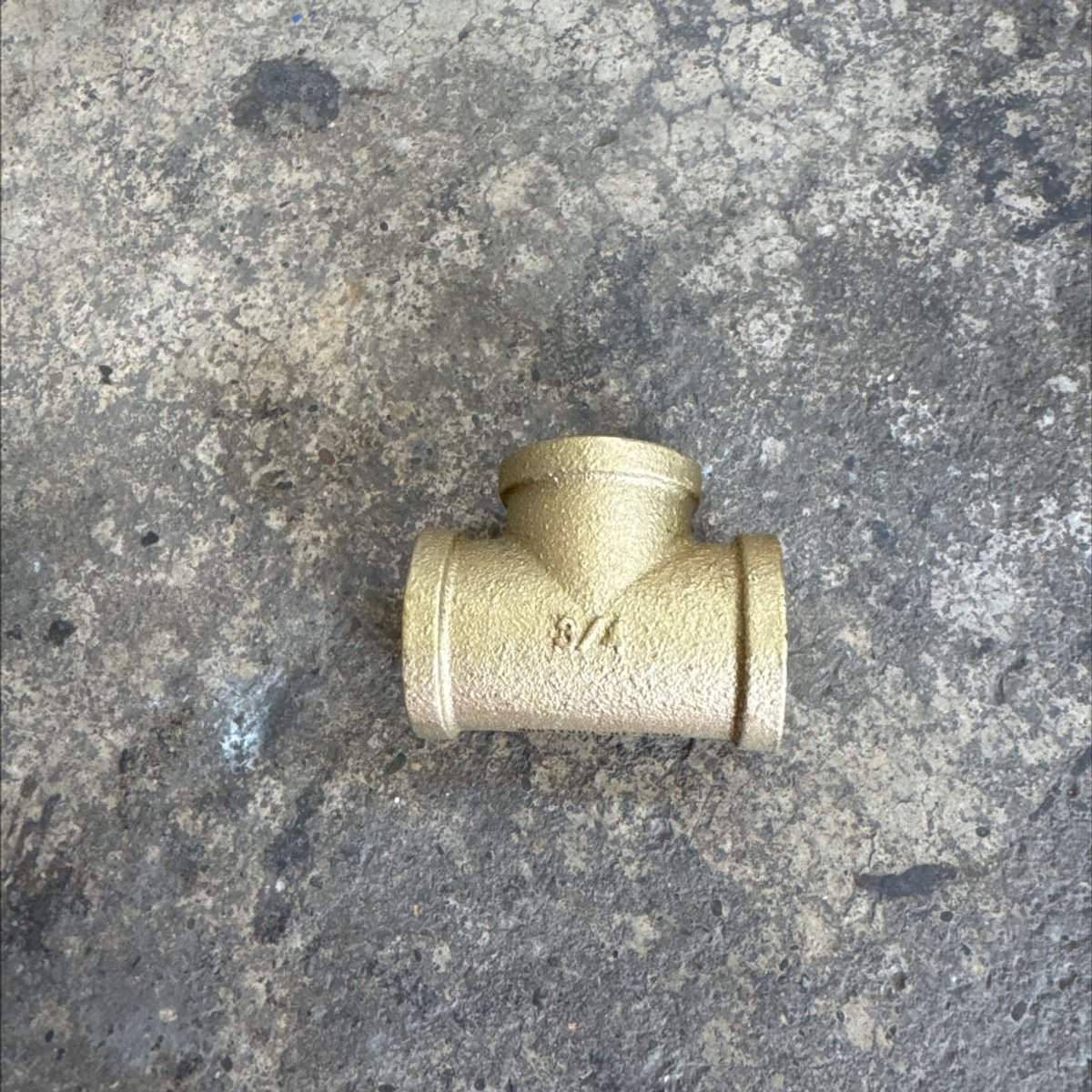 สามทาง 3/4" ทองเหลือง