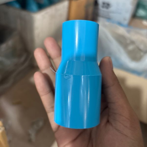 ข้อต่อตรงลด 1-3/4" PVC สีฟ้า หนา