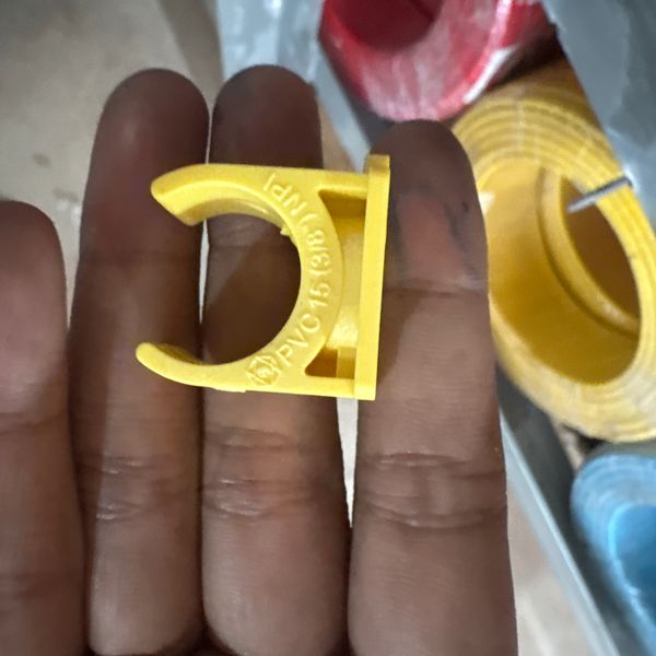 กิ๊บก้ามปู 3/8" PVC ตรา เสือ สีเหลือง