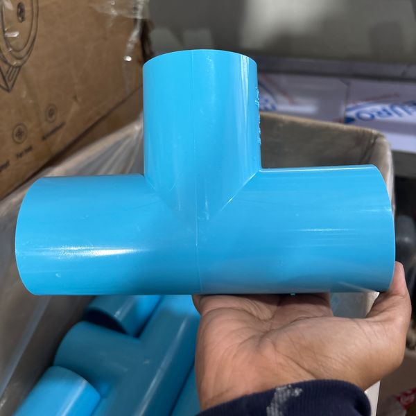 สามทาง 2" PVC หนา สีฟ้า
