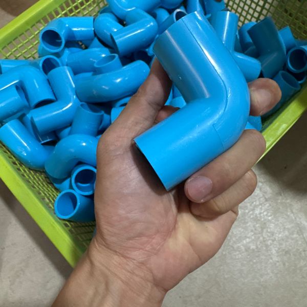 ข้องอ 3/4" หนา 90° PVC สีฟ้า