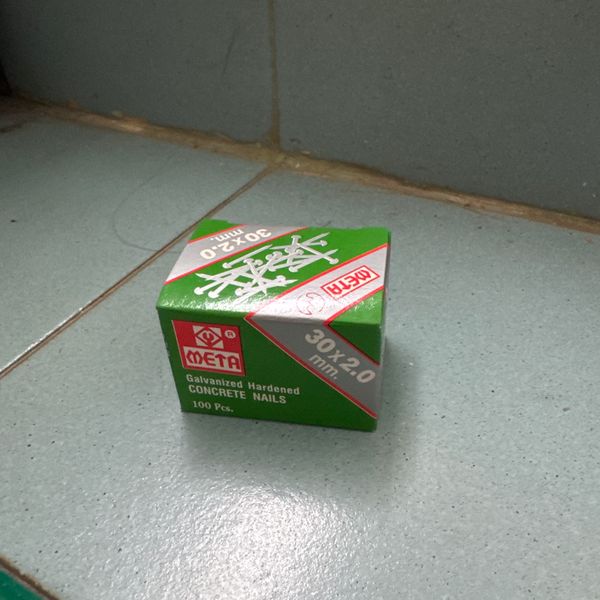 ตะปูยิงคอนกรีตขาว ยี่ห้อ META M30x2.0 mm