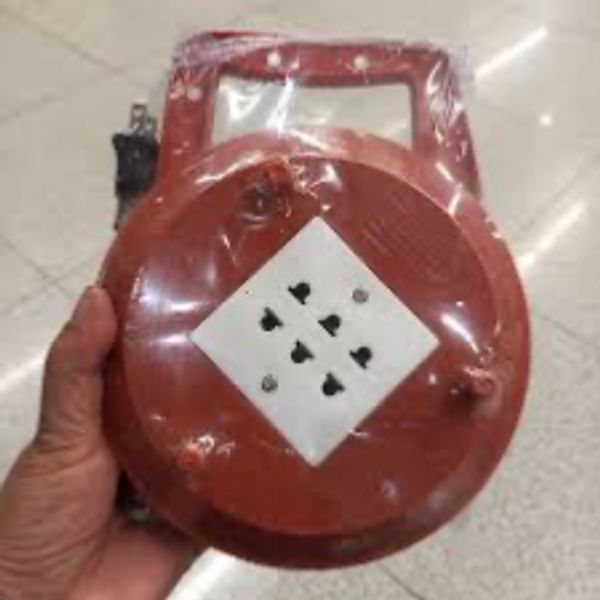 ปลั๊กม้วนสามตา ตรา ช้าง  15 แดง