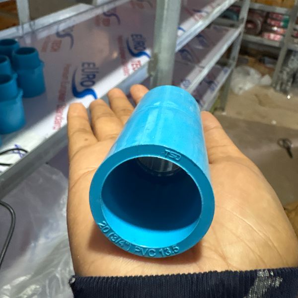ข้อต่อตรง 3/4" PVC สีฟ้า หนา