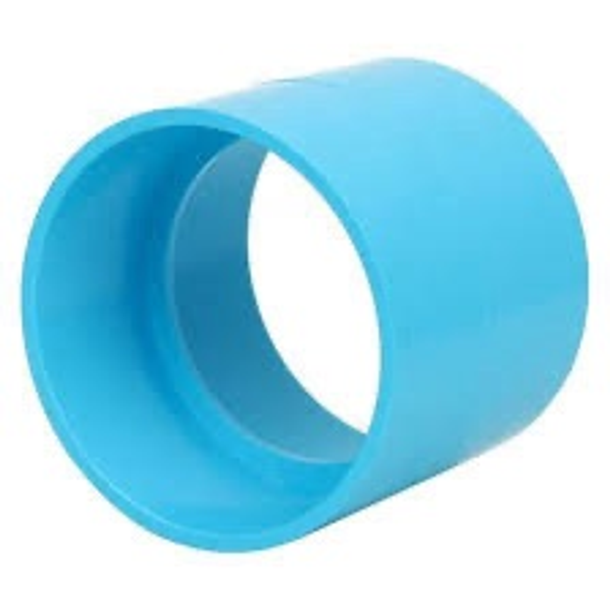 ข้อต่อตรง 3" PVC สีฟ้า บาง