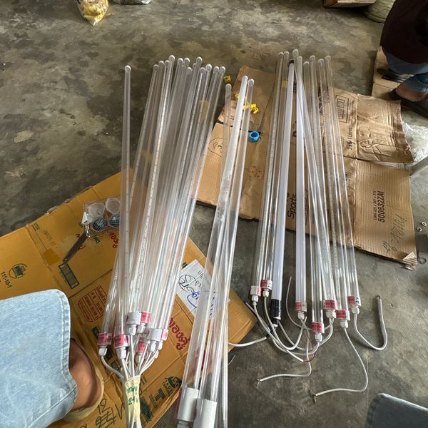 หลอดไฟ LED 12V Pink ใส 120cm
