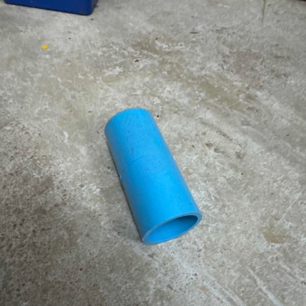 ข้อต่อตรง 1" PVC สีฟ้า หนา