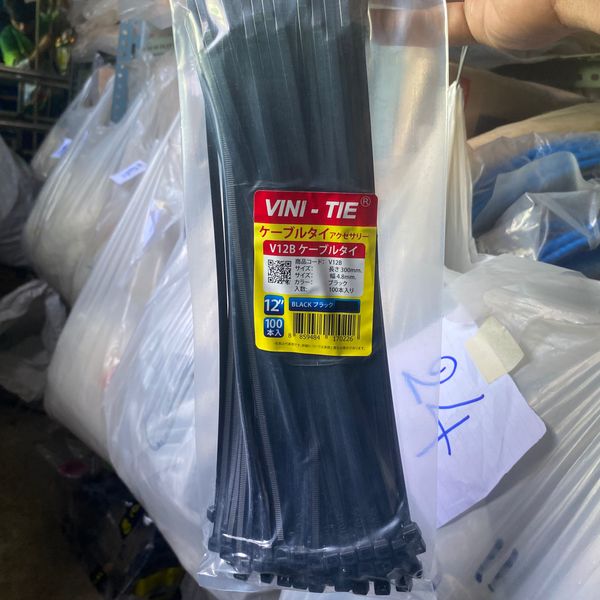เคเบิ้ลไทร์ สายรัด 12" black