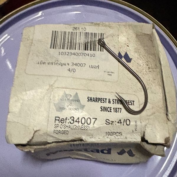 (F) เบ็ด 4/0 MUSTAD 34007