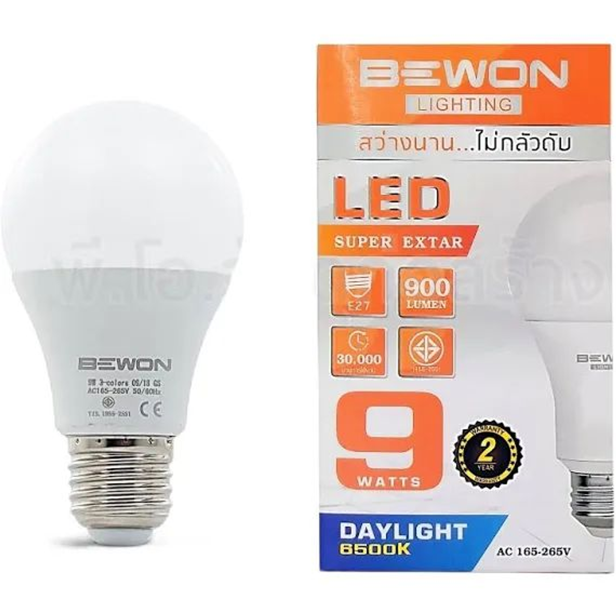 หลอดไฟ LED 9W  BEWON