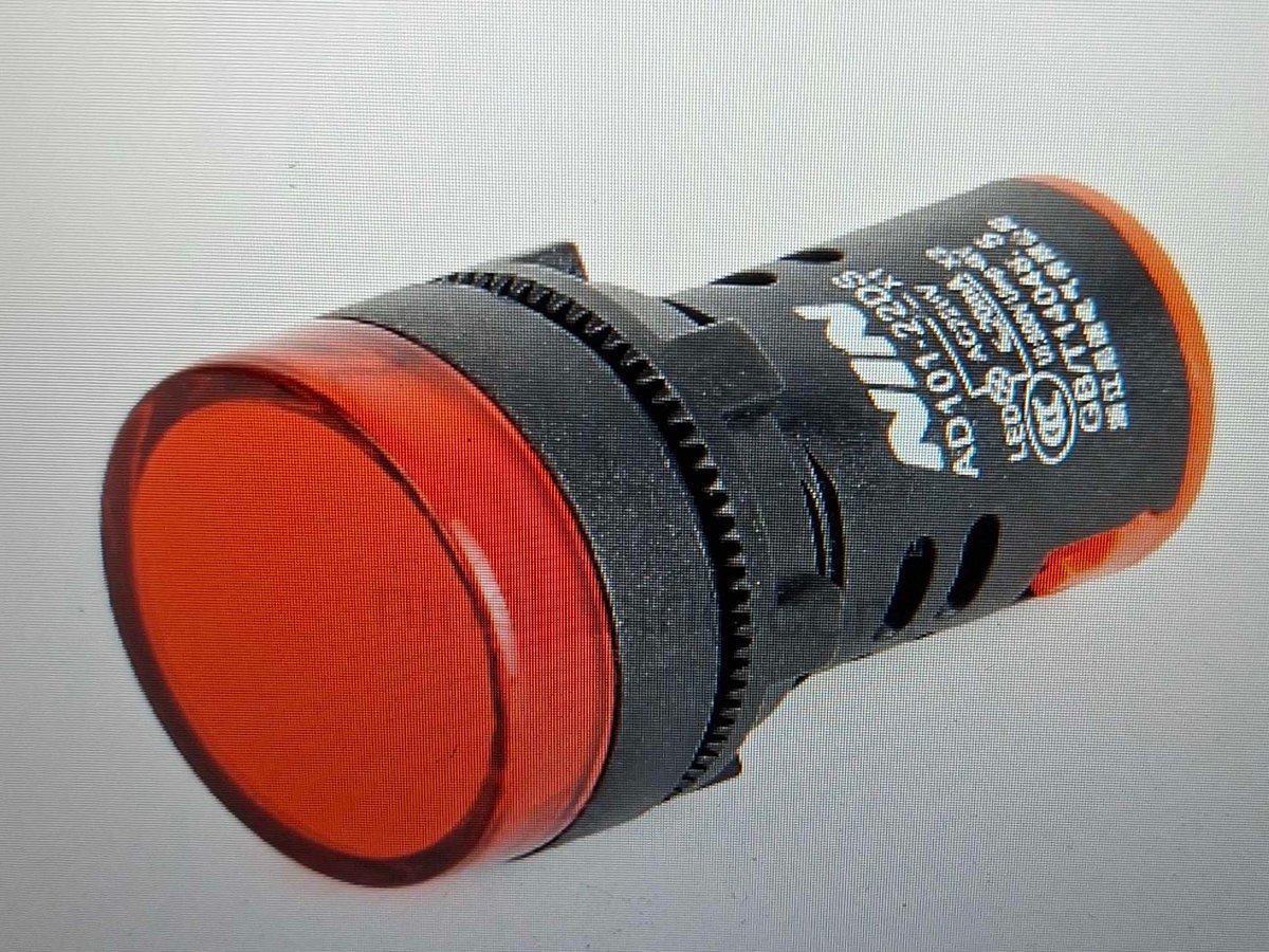 ไฟล็อคแลมป์ 24V สีแดง