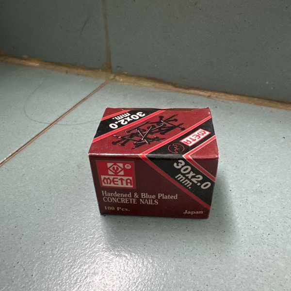 ตะปูยิงคอนกรีตดำ ยี่ห้อ META M30x2.0 mm