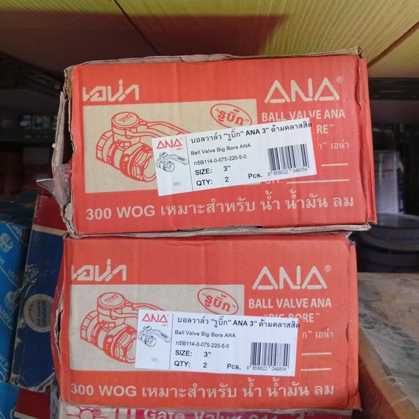 บอลวาล์วรูบิ๊ก 3" ด้ามคลาสสิค ยี่ห้อ ANA