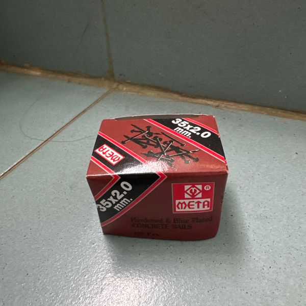 ตะปูยิงคอนกรีตดำ ยี่ห้อ META M35x2.0 mm