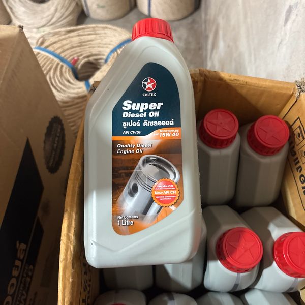 น้ำมันเครื่อง Super Diesel Oil 15W-40 CALTEX 1L