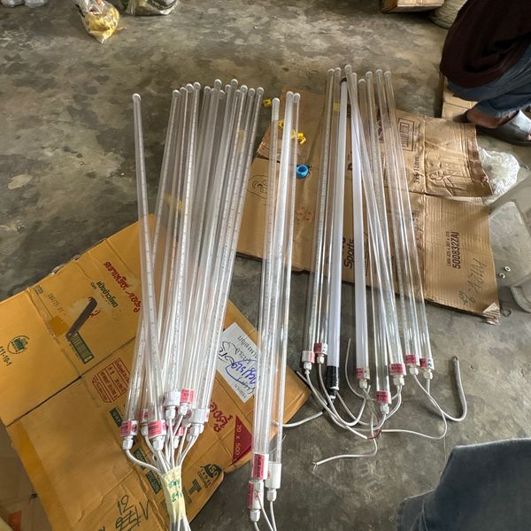 หลอดไฟ LED 24V Pink ใส 120cm
