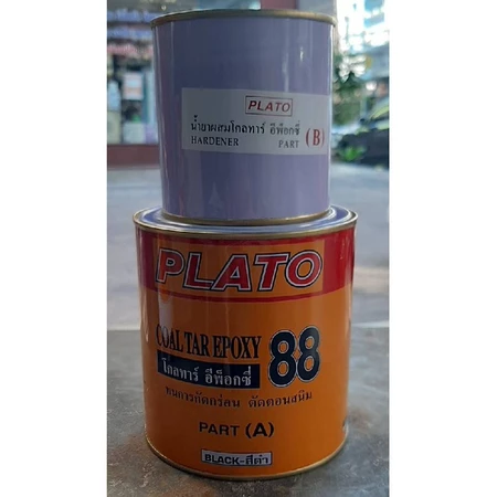 โคลทาร์อีพ็อกซี่ 85 ฮาเคม (HACHEM) สีดำ 1/4  0.75 L.