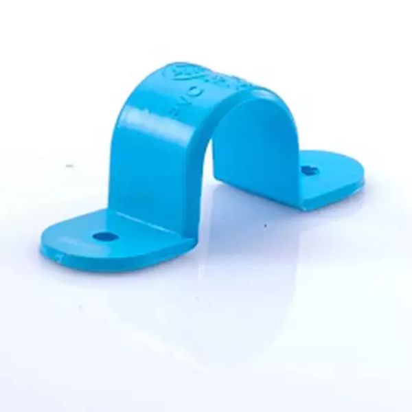 กิ๊บจับท่อ 1/2" PVC สีฟ้า