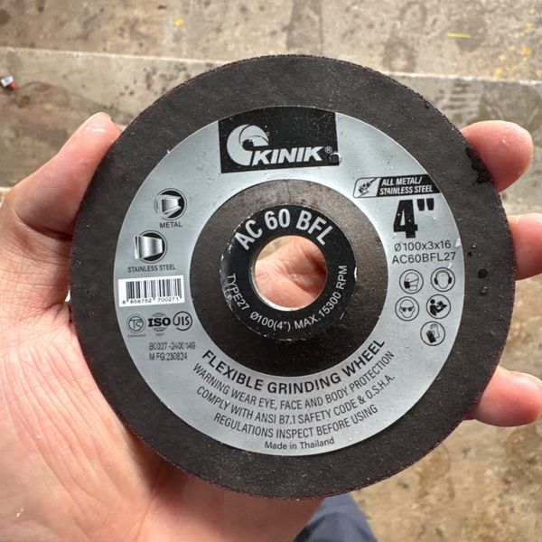 ใบเจียร บาง 4" KINIK AC60BFL27