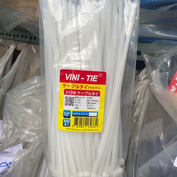 เคเบิ้ลไทร์ สายรัด 10" white