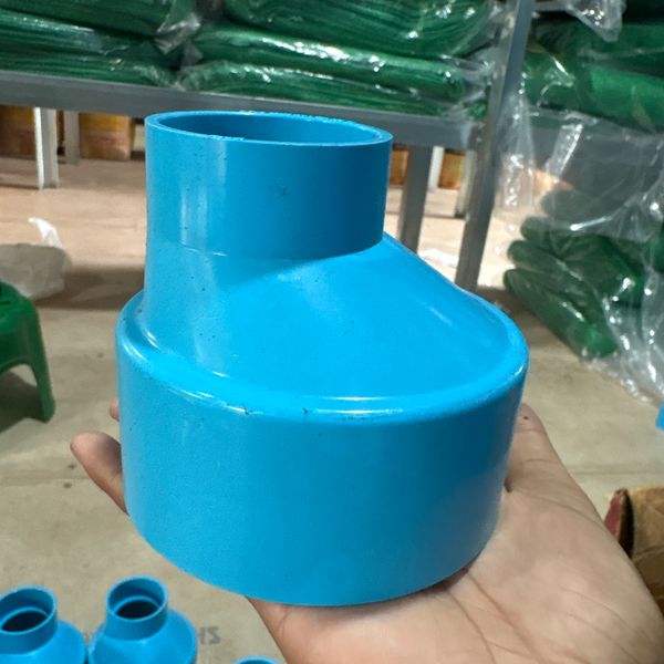 ข้อต่อตรงลด 3-1.1/2" PVC สีฟ้า บาง