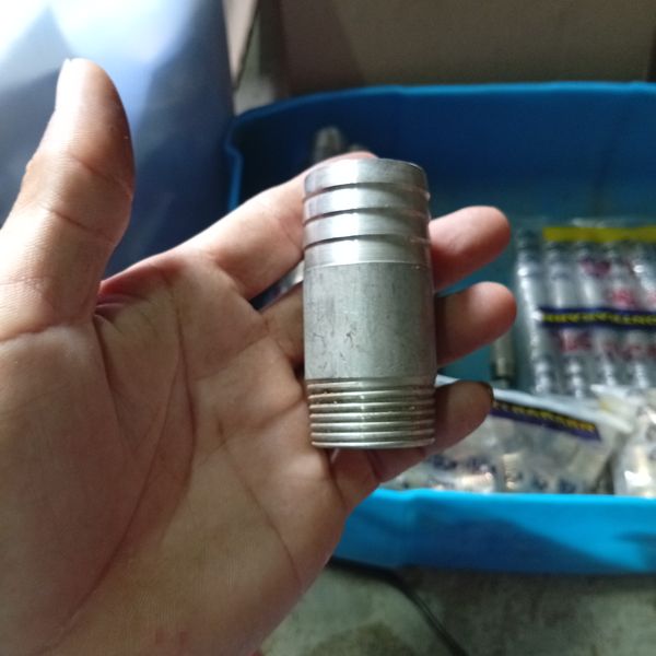 แป๊บสวมยาง 1*3" STL