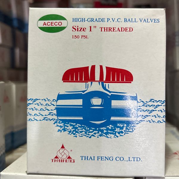 บอลวาล์ว PVC 1" THAIFENG ( เกลียวใน )