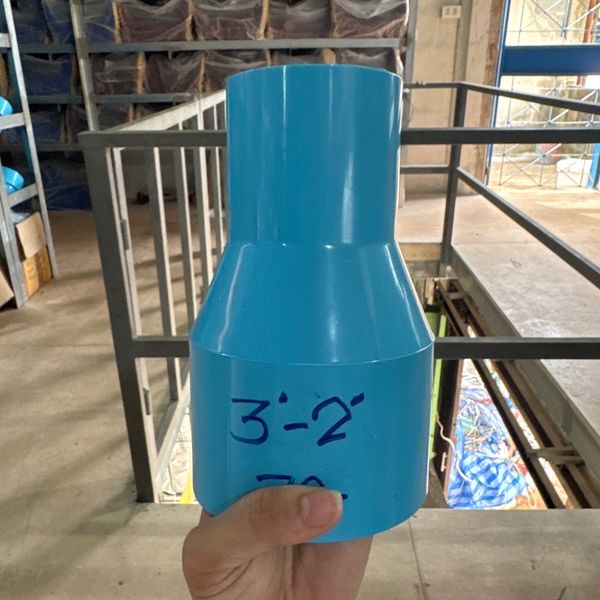 ข้อต่อตรงลด 3-2" PVC สีฟ้า หนา