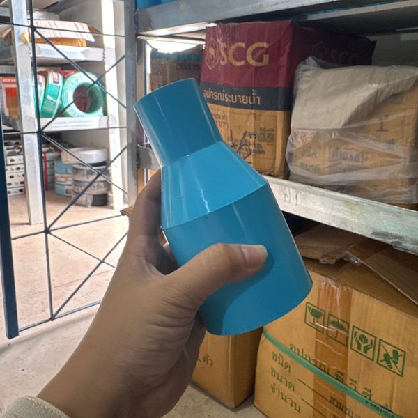 ข้อต่อตรงลด 2-1.1/4" PVC สีฟ้า หนา