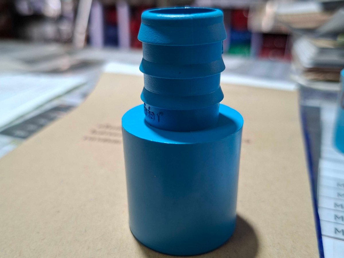 สวมยาง สวมข้อต่อ PVC 1"