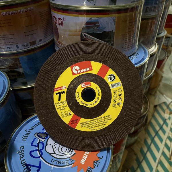 ใบเจียรหนา KINIK 7" 180x6x22