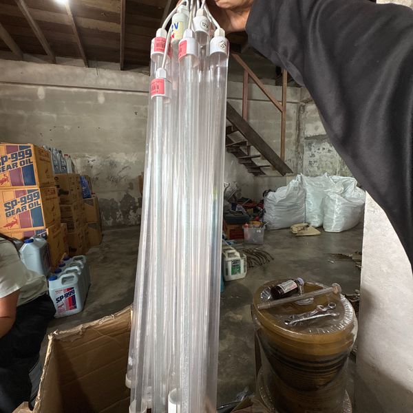 หลอดไฟ LED 12V White  ใส 60cm