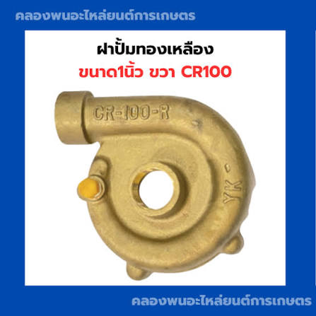 ฝาปั๊มน้ำ CR75 ทองเหลือง (BACK COVER)