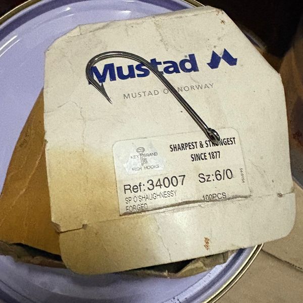 (F) เบ็ด 6/0 MUSTAD 34007