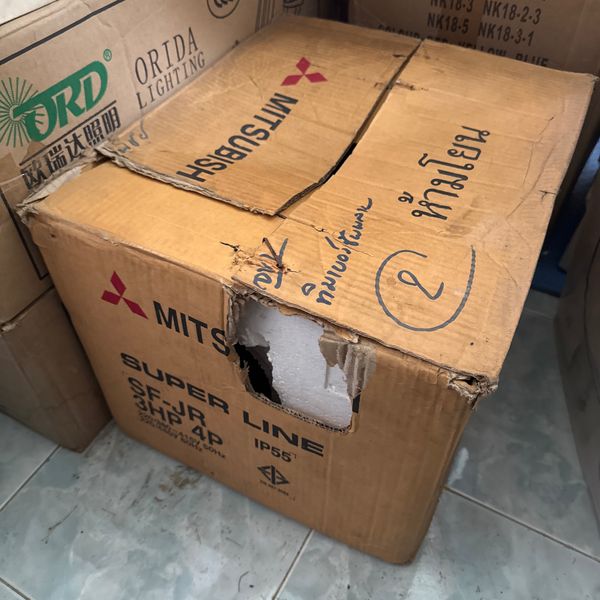 มอเตอร์ MITSUBISHI รุ่น  SF-JR 3HP 4P 3เฟส 220/380 โวลต์ IP44 (ใช้กับไฟ 380v) มิตซูบิชิ