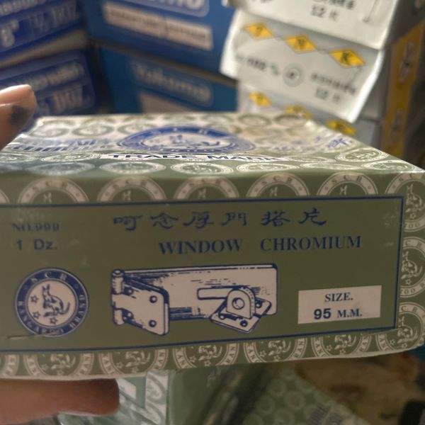 สายยูชุบโครเมี่ยม 95 mm. ตราจิ้งโจ้สามดาว
