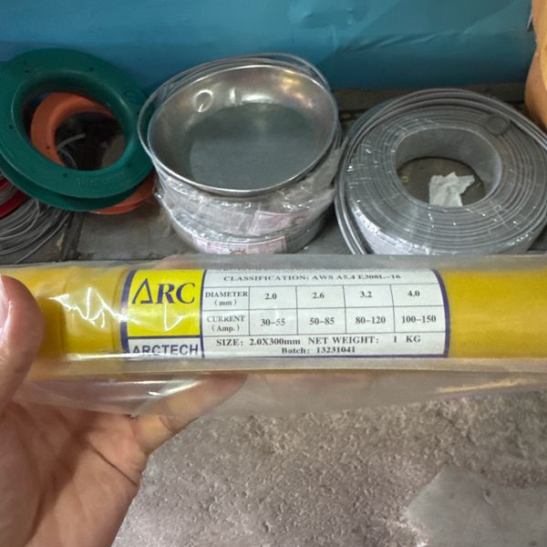 (F) ลวดเชื่อมเหล็กขาว ARC 2.0x300mm